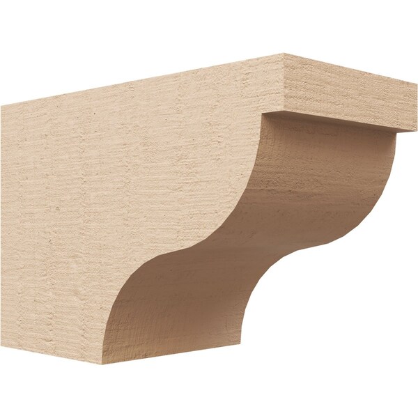 Ekena Millwork 6in. W x 8in. H x 12in. L Garner Woodgrain TimberThane Rafter Tail, Primed Tan RFTUR06X08X12GARRCPR - main